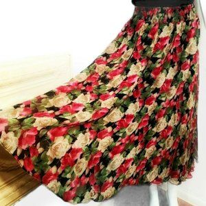 Vintage DIANE FREIS $450 Unused Silk 1980s Skirt
